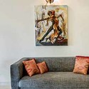 Bold Artwork: Bold art work in a serene setting at Concord Casablanca Serviced Apartment
