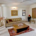 Common Dining Area: Common dining area with exquisite hand-crafted furnitures at Concord Casablanca Serviced Apartment